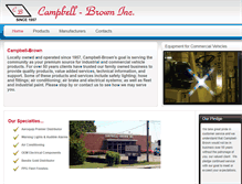 Tablet Screenshot of campbell-brown.com